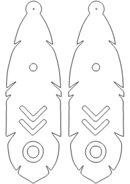 Rainbow Reflektörlü Boho Küpe, Etnik Lazer Kesim Küpe - APBJ028 modelleri