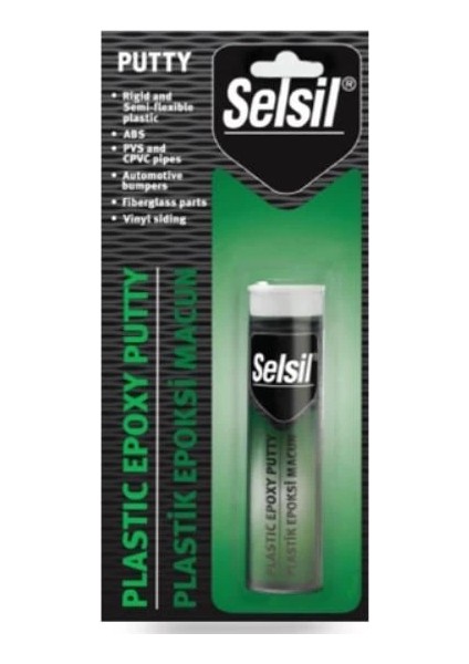 Selsil Plastik Putty Epoksi Macun Yapıştırıcı 57 gr