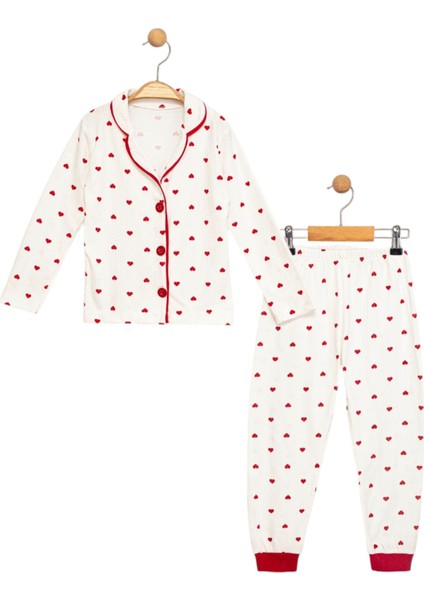 Kız Çocuk Kalpli Pijama Takımı fiyatları