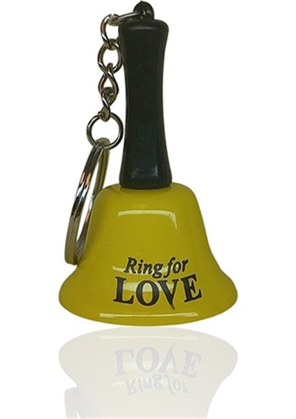 Anahtarlık Resepsiyon Zil Ring For Love Sarı