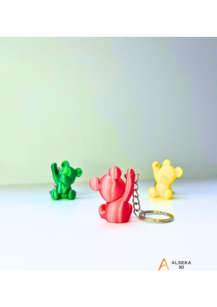- 3d Baskı Ayıcık Figürlü Anahtarlık fiyatları