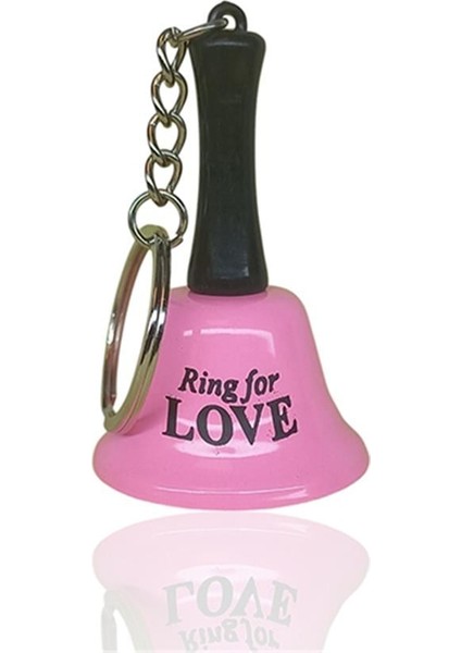 Anahtarlık Resepsiyon Zil Ring For Love Açık Pembe