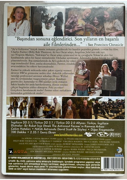 Aya Gidiyoruz The Astronaut Farmer DVD (Orijnal Dönem Baskı Dvd) fiyatları