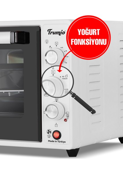 Elektrikli Fırın, Turbo Fan + Lamba, Yoğurt Mayalama fırsatları