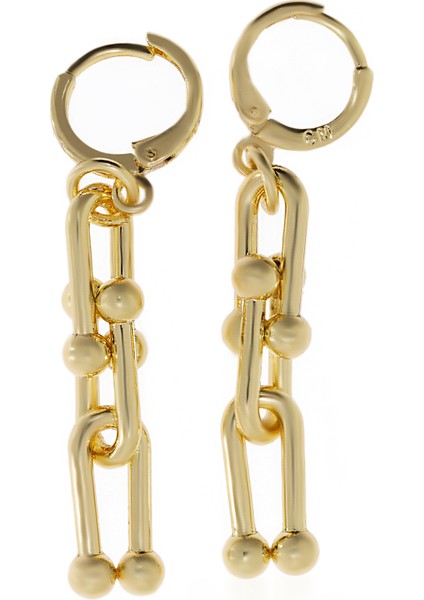 Kadın Çelik Halka Detay Küpe