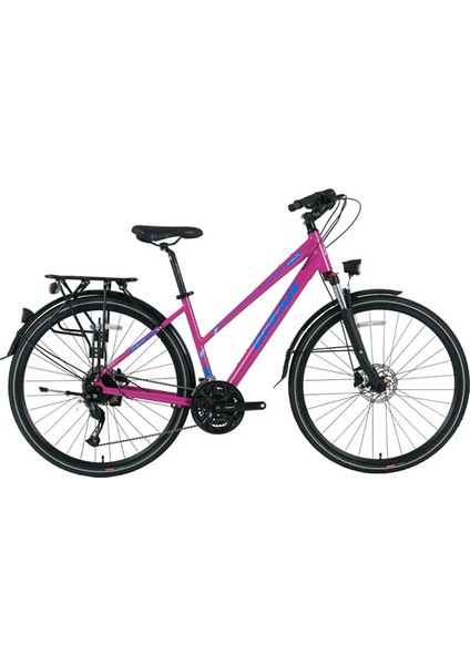 Trx 8300 City 700C Şehir Bisikleti – Alüminyum Kadro, Shimano Altus 27 Vites, Hidrolik Disk Fren, Mozo Amortisör, Çamurluk ve Arka Bagajlı