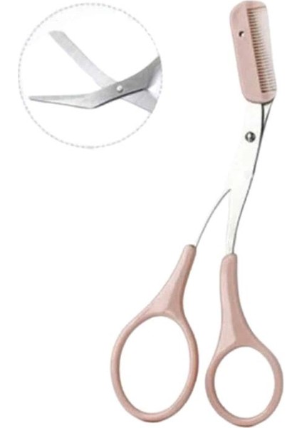 Techmrt 2'li Kaş Bakım Seti Taraklı Kaş Makası ve Kaş Usturası Kaş Şekillendirici modelleri