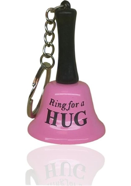 Anahtarlık Resepsiyon Zil Ring For A Hug Açık Pembe