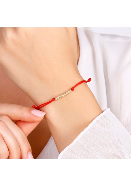 14 Ayar Forever Dorika Altın Kırmızı Ipli Bileklik fiyatları