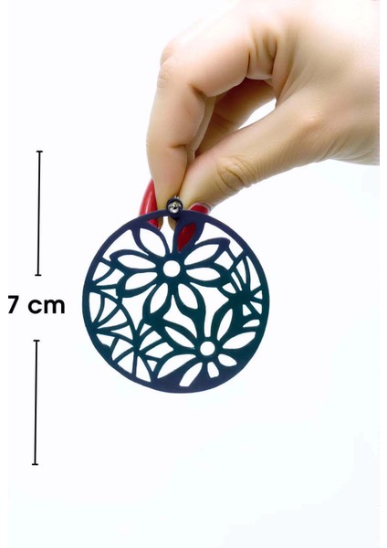 Rainbow Reflektörlü Çiçek Küpe, Şık Tasarım Lazer Kesim Küpe - APBJ023 fiyatları