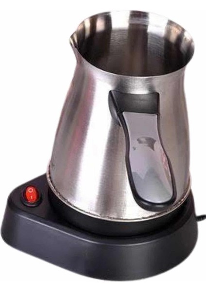 Techmrt Elektrikli Cezve 800 Watt Paslanmaz Çelik Türk Kahve Makinesi Saplı