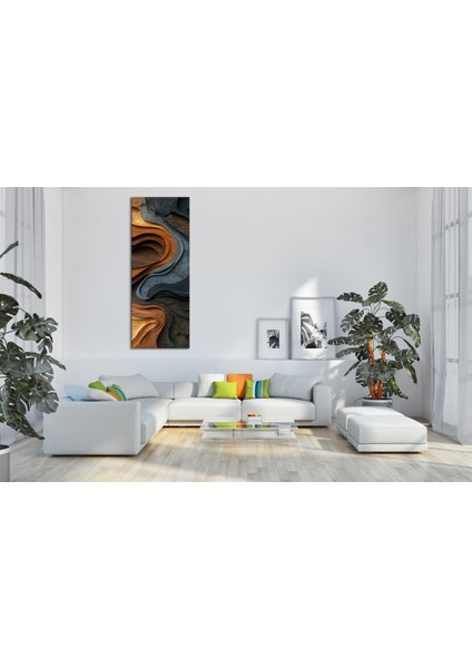 Panoramik Ahşap Dokulu Soyut Tasarım Kanvas Tablo – Dikey Modern Sanat Duvar Dekoru fırsatları