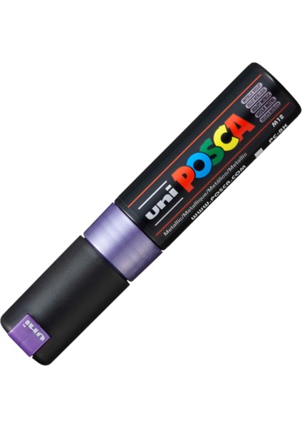 Uniball Posca ( 8.0 ) Su Bazlı Poster Markörü Metalik Mor