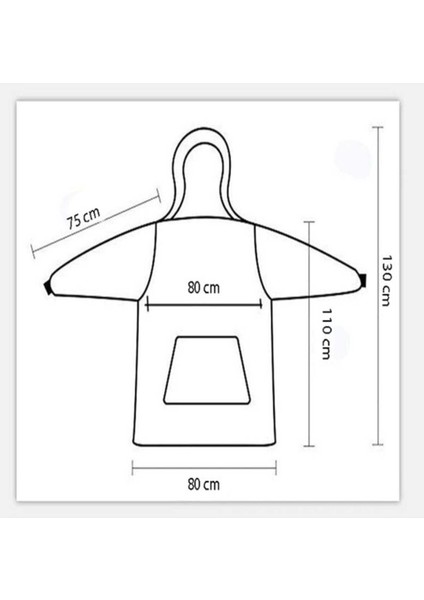 Giyilebilir Polar Battaniye Tek Kişilik Kapüşonlu Oversize Çift Cepli indirimleri