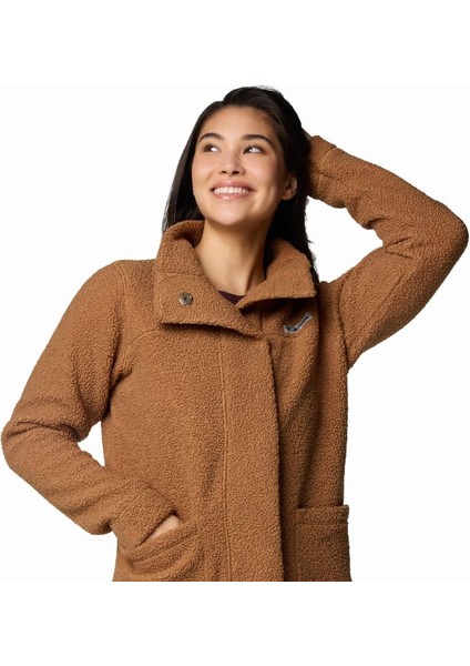 Panorama™ Long Jacket Kahverengi Kadın Outdoor Polar Ceket AL1333 fırsatları