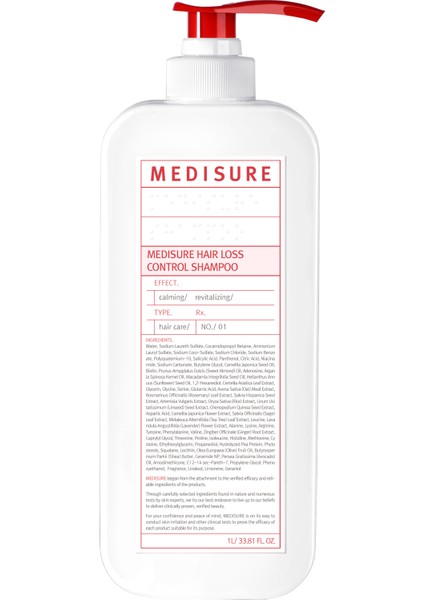 Hair Loss Control Shampoo - Saç Dökülmesi Karşıtı Şampuan 1l