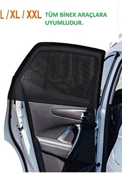 Araba Perdesi Yan Cam Güneşlik Bebek Koruma Örtüsü Tüm Binek Araçlarla Uyumlu