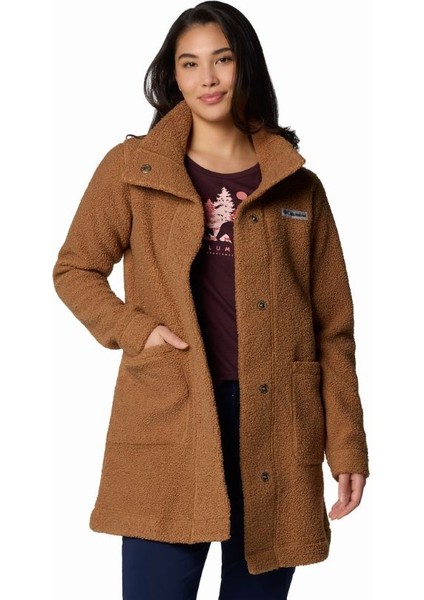Panorama™ Long Jacket Kahverengi Kadın Outdoor Polar Ceket AL1333