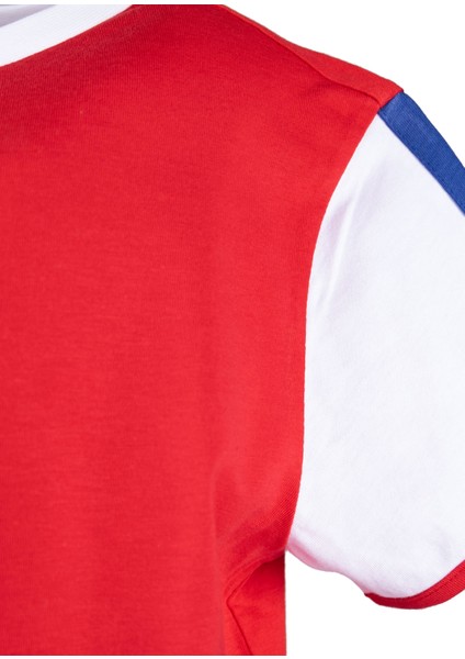 Organik Beyaz Kollu Kırmızı Basic Erkek Çocuk Tshirt fiyatları