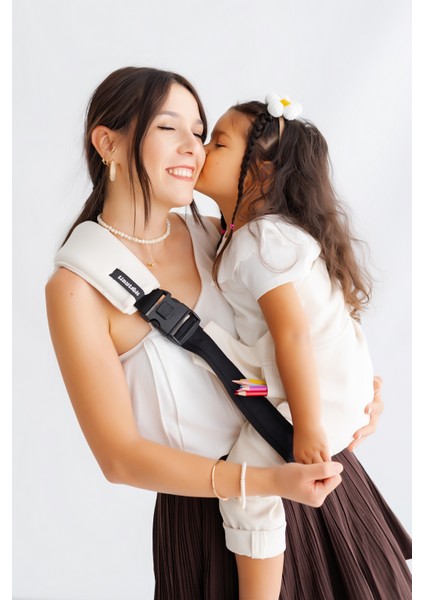 Child Carrier-10 Ay-4 Yaş(max 18 kg)Kırık Beyaz Çocuk Taşıyıcı|Ana Kucağı-Sling-Yan Sling