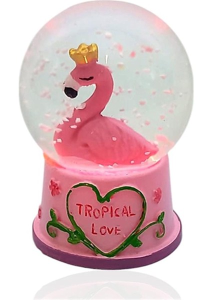 Flamingo Temalı Işıklı Kar Küresi fiyatları