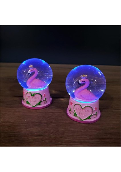 Flamingo Temalı Işıklı Kar Küresi modelleri