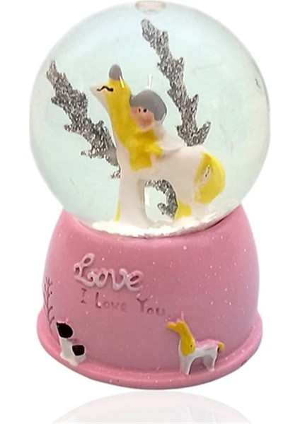 Love Temalı Işıklı Kar Küresi