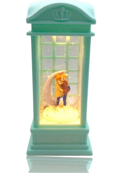 London Telefon Kulubesi Temalı Kar Küresi Yeşil modelleri