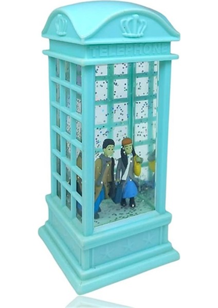 London Telefon Kulubesi Temalı Kar Küresi Yeşil fiyatları