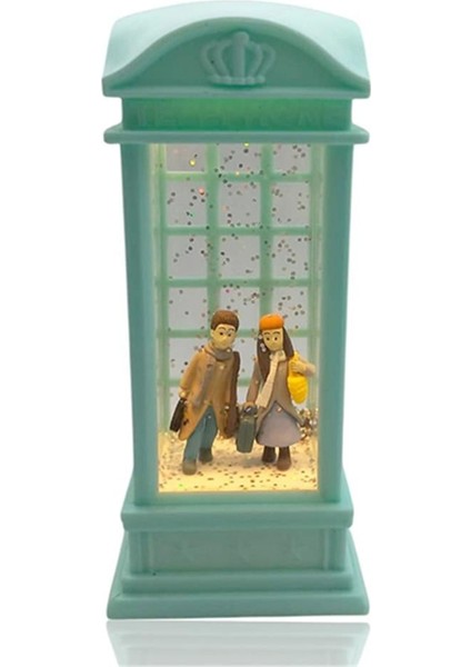 London Telefon Kulubesi Temalı Kar Küresi Yeşil modelleri