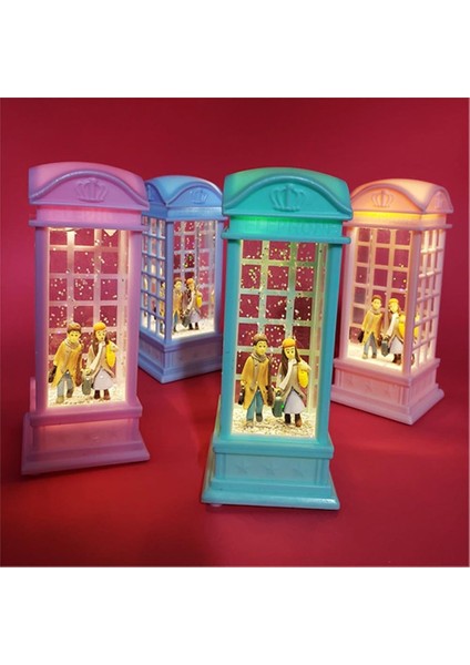 London Telefon Kulubesi Temalı Kar Küresi Yeşil fırsatları