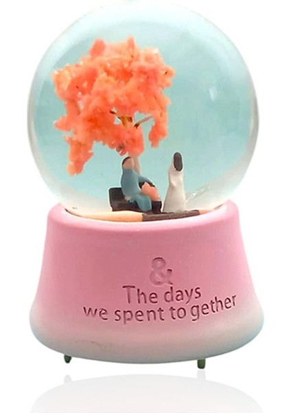 Işıkı Orta Boy Müzikli Kar Küresi