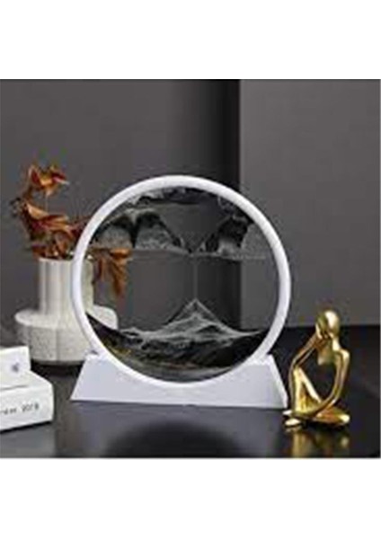 Dekoratif Çöl Temalı Siyah Kum Saati