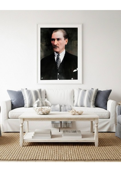 Atarük Portre Dijital Baskı Poster V4 (Çerçevesiz) modelleri