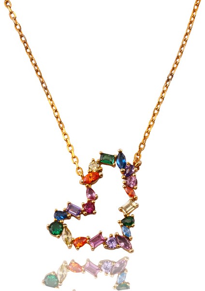 Kalp İthal Gümüş Kolye Ms2791 fiyatları