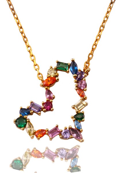 Kalp İthal Gümüş Kolye Ms2791 fırsatları