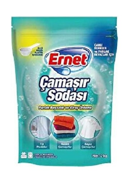 Çamaşır Sodası 2 kg 4'lü Konsantre Formül ile Derinlemesine Temizlik Sağlar fiyatları