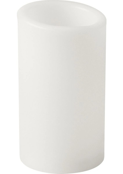 Adellovtrad Led'li Blok Mum Beyaz 14 cm
