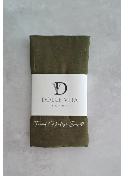 Bambu Kraş Şal Kamuflaj Yeşili