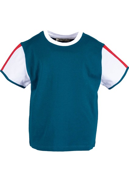 Organik Beyaz Kollu Yeşil Basic Erkek Çocuk Tshirt fiyatları