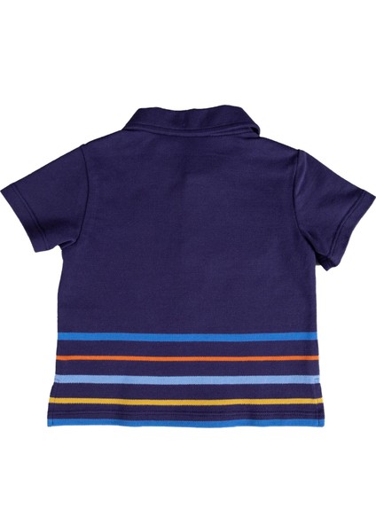 %100 Pamuk Pike Kumaş Mavi Yazlık Erkek Çocuk Tshirt modelleri