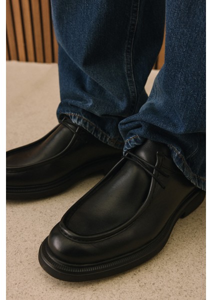 , Erkek Hakiki Deri Ayakkabı 1531043Z4043 Siyah modelleri