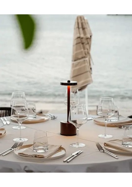 Mimosa Eko Siyah Şarjlı Masa Lambası / 3 Kademe Dokunmatik / USB Şarjlı” fırsatları