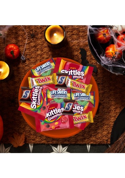 Cadılar Bayramı Için Mars Karışık Snickers, Skittles, Twix ve Life Savers Jöleleri, 25'li Toplu Paket fiyatları