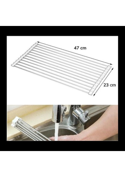 Evye Üstü Katlanır Nihale ve Kurutma Süzgeci – Paslanmaz Çelik Sebze Meyve ve Bulaşık Kurutma Aparatı | Katlanabilir Pratik Mutfak Yardımcısı indirimleri