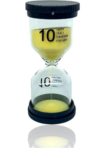 10 Dakikalık Sarı Renk Kum Saati