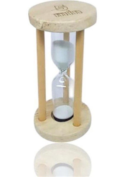 5 Dakikalık Beyaz Renk Kum Saati