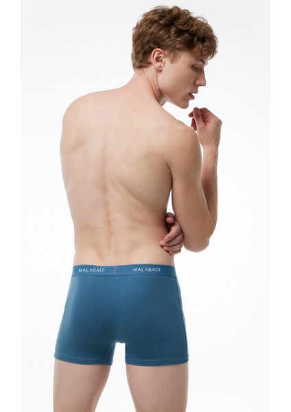 Erkek Mavi 2 Li Paket Pamuk Elastan Boxer 075 modelleri