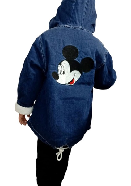 Erkek Çocuk Peluş Kot Mont modelleri