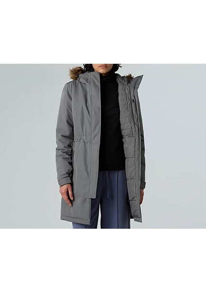 W Zaneck Parka Kadın Outdoor Parka NF0A8DZN0UZ1 Gri modelleri